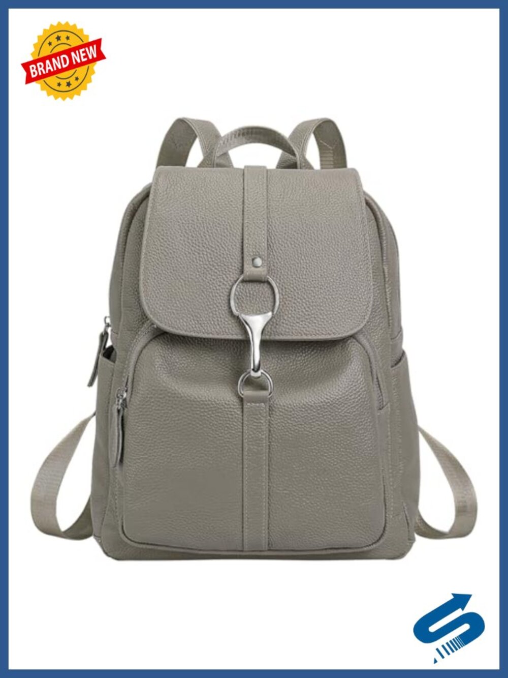 Genuine Leather Backpack Purse for Women Anti Theft Travel Shoulder Handbag